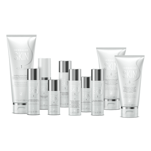Herbalife SKIN Ultimate Program featuring a complete set of skin care products for normal to dry skin.