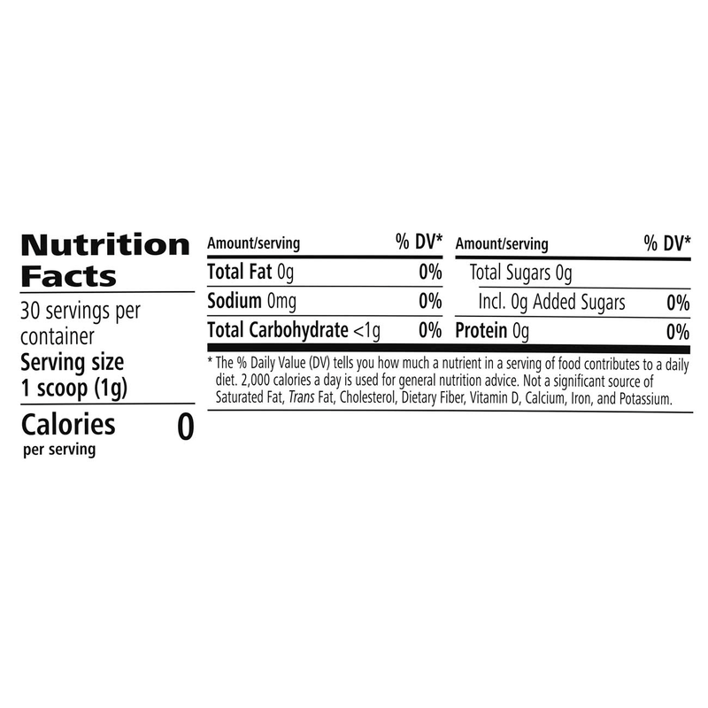 Nutrition Facts for Herbalife® Simply Probiotic showing serving size, calories, and nutrients per serving.