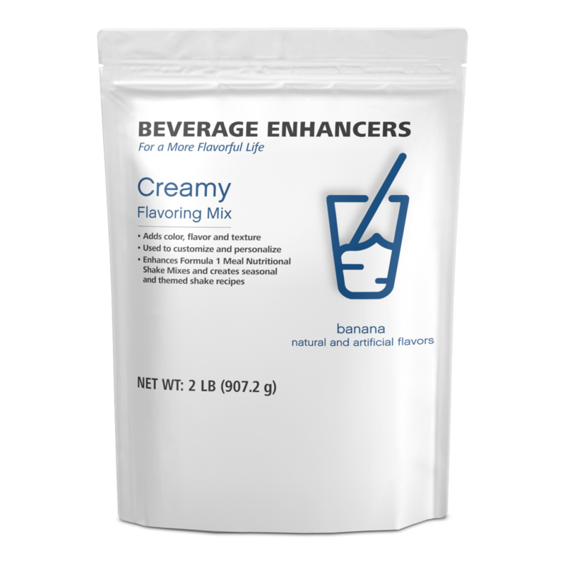 Creamy Flavoring Mix Beverage Enhancers for shakes and smoothies with cheesecake flavor, 2 LB packaging.